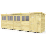 Total Sheds (20x4) Pressure Treated Pent Shed