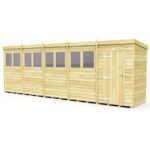 Total Sheds (20x4) Pressure Treated Pent Shed