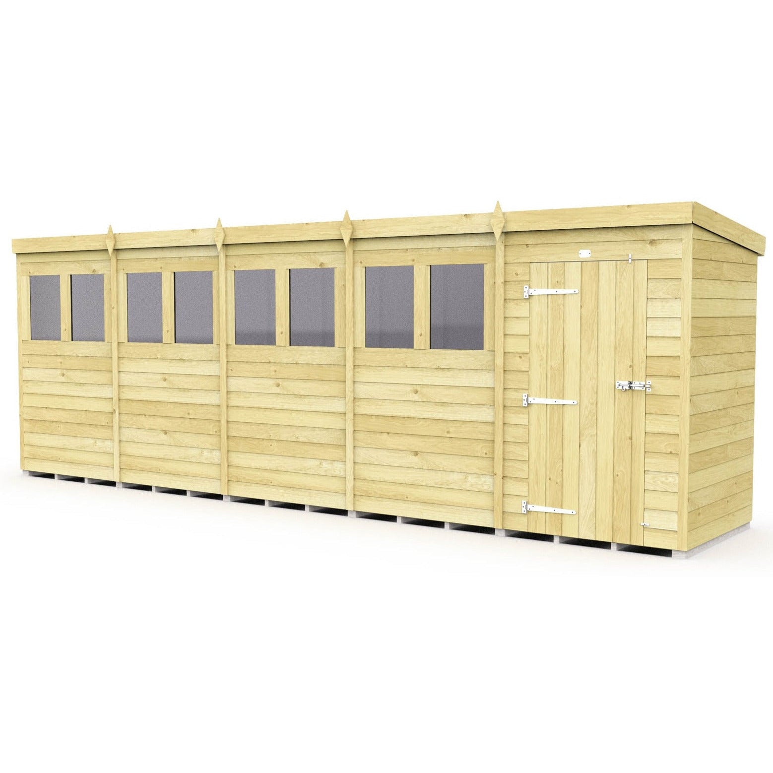 Total Sheds (20x4) Pressure Treated Pent Shed Total Sheds (20x4) Pressure Treated Pent Shed