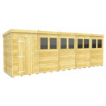 Total Sheds (20x5) Pressure Treated Pent Shed