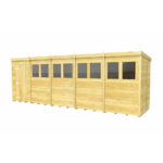 Total Sheds (20x5) Pressure Treated Pent Shed