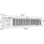 Total Sheds (20x6) Pressure Treated Dog Kennel and Run