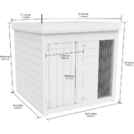 Total Sheds (4x4) Pressure Treated Dog Kennel and Run