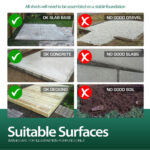 Total Sheds (4x4) Pressure Treated Dog Kennel and Run