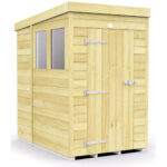 Total Sheds (4x7) Pressure Treated Pent Shed