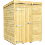 Total Sheds (5x5) Pressure Treated Pent Shed