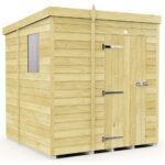 Total Sheds (5x6) Pressure Treated Pent Shed