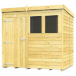 Total Sheds (7x5) Pressure Treated Pent Shed