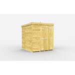 Total Sheds (7x6) Pressure Treated Pent Shed