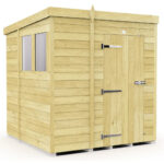 Total Sheds (7x7) Pressure Treated Pent Shed