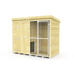 Total Sheds (8x4) Dog Kennel And Run (Full Height With Bars)