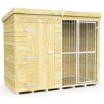 Total Sheds (8x4) Dog Kennel And Run (Full Height With Bars)