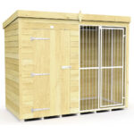 Total Sheds (8x4) Dog Kennel And Run (Full Height With Bars)