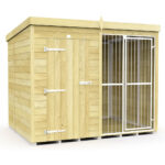Total Sheds (8x6) Dog Kennel And Run (Full Height With Bars)