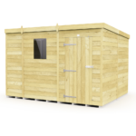 Total Sheds (9x8) Pressure Treated Pent Shed