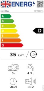 Table Top Dishwasher 7+3 Programmes, Mini Countertop Dishwasher with 5 Place Settings, Delayed Star Function & Child Lock - Image 10
