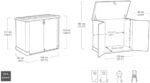 Keter Store It Out Pro Outdoor Garden Furniture Storage Shed Beige with Brown Lid Fade Free All Weather Resistant Safe and Secure Zero Maintenance 5 year Warranty - Image 3