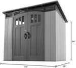 8 x 5 Ft. Modern Outdoor Storage Shed : Patio, Lawn & Garden - Image 3