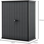 Garden Shed Cortina Alto 1400L Grey Storage Compartment Universal Shed - Image 3