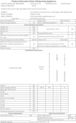 54 Bottle Wine Cellar Fridge with Digital Touch Screen Controls, 135L Capacity Cooler Cabinet, Black - DH78 - Image 11