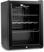 Super65 LED - Table-Top Fridge | 65L Beer, Wine & Drinks Fridge | LED Light + Lock & Key | Energy Efficient (Black) - Image 5
