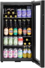 Dellonda Baridi 85L Under Counter Drinks/Beer & Wine Cooler Fridge with Light, Black - DH13 - Image 4