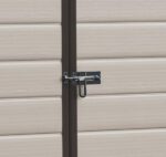 Keter Manor Outdoor Apex Double Door Garden Storage Shed 6 x 8ft Beige Brown Wood effect | Fade Free | All Weather Resistant | Safe and Secure | Zero Maintenance | 15 year Warranty - Image 7