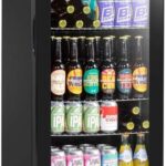 Dellonda Baridi 85L Under Counter Drinks/Beer & Wine Cooler Fridge with Light, Black - DH13