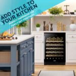 54 Bottle Wine Cellar Fridge with Digital Touch Screen Controls, 135L Capacity Cooler Cabinet, Black - DH78 - Image 5