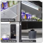 Baridi Back Bar Drinks Fridge with Hinged Double Door, 190L Capacity - DH272 - Image 8