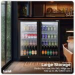 Baridi Back Bar Drinks Fridge with Hinged Double Door, 190L Capacity - DH272 - Image 7