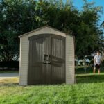 Garden Storage Shed, 7 x 12 ft (213 x 366 cm), High-Density Polyethylene (HDPE), Steel-Reinforced Apex Roof - Image 2