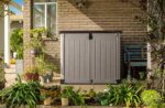 Keter Store It Out Pro Outdoor Garden Furniture Storage Shed Beige with Brown Lid Fade Free All Weather Resistant Safe and Secure Zero Maintenance 5 year Warranty - Image 4