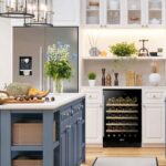 54 Bottle Wine Cellar Fridge with Digital Touch Screen Controls, 135L Capacity Cooler Cabinet, Black - DH78 - Image 2