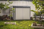 Store It Out Premier XL Outdoor Garden Storage Shed, Grey and Black, 141 x 82 x 123.5 cm - Image 7