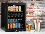 Super65 LED - Table-Top Fridge | 65L Beer, Wine & Drinks Fridge | LED Light + Lock & Key | Energy Efficient (Black) - Image 2