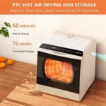 Karlxtom Table Top Dishwasher 6 Programs Mini Dishwasher with Touch Control, Auto-drying, Baby Care & Fruit Wash, Perfect for Small Families, Couples - Image 7