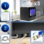 Duronic Table Top Dishwasher DW5 BK 950W Compact Tabletop Dish Washer Mini 5L Dishwashers with 8 Wash Cycles Electric Countertop Cleaner for Quick... - Image 3