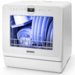 Duronic Table Top Dishwasher DW5 WE 950W Compact Tabletop Dish Washer Mini 5L Dishwashers with 8 Wash Cycles Electric Countertop Cleaner for Quick Eco Cleaning Plates Glass...